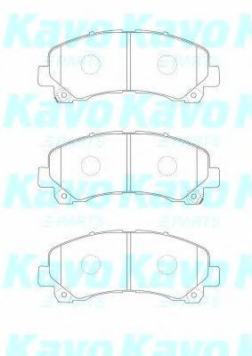 Комплект тормозных колодок, дисковый тормоз KAVO PARTS BP-3517