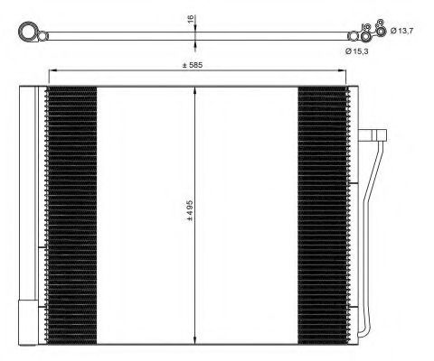 Конденсатор, кондиционер NRF 350077