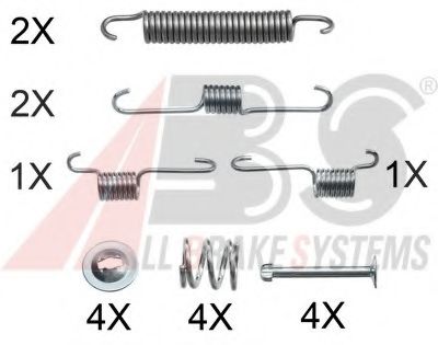 Комплектующие, тормозная колодка A.B.S. 0012Q