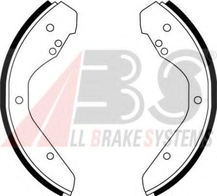 Комплект тормозных колодок A.B.S. 8721