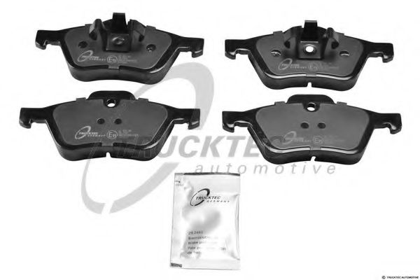 Комплект тормозных колодок, дисковый тормоз TRUCKTEC AUTOMOTIVE 08.35.128