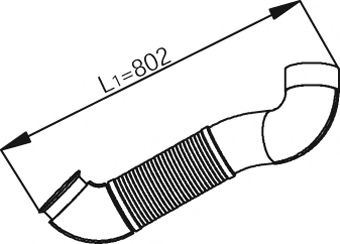 Труба выхлопного газа DINEX 54197