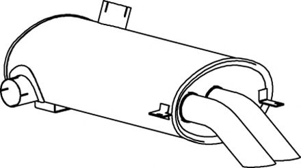 Средний / конечный глушитель ОГ DINEX 69315