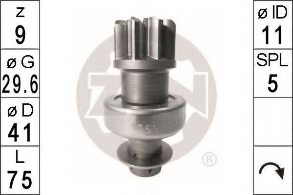 Ведущая шестерня, стартер ERA 1759