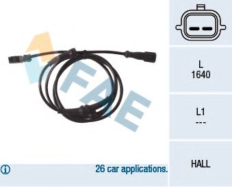 Датчик, частота вращения колеса FAE 78122