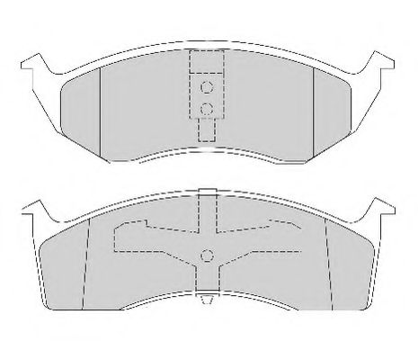 Комплект тормозных колодок, дисковый тормоз NECTO FD6713A