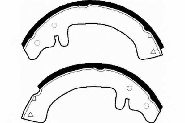 Комплект тормозных колодок NECTO N1020