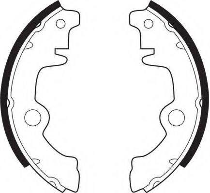Комплект тормозных колодок NECTO N1021