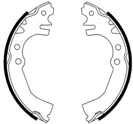 Комплект тормозных колодок NECTO N1630