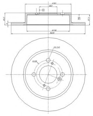 Тормозной диск CAR 1273