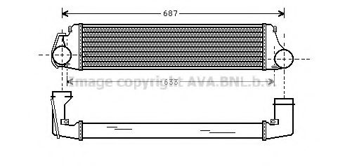 Интеркулер AVA QUALITY COOLING BW4207