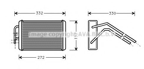 Теплообменник, отопление салона AVA QUALITY COOLING FD6291