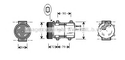 Компрессор, кондиционер AVA QUALITY COOLING FDK351