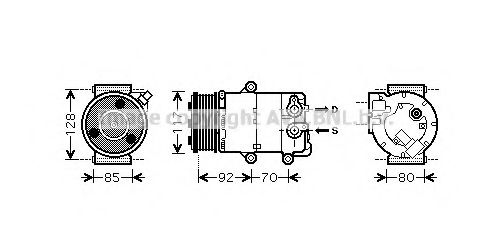 Компрессор, кондиционер AVA QUALITY COOLING FDK415