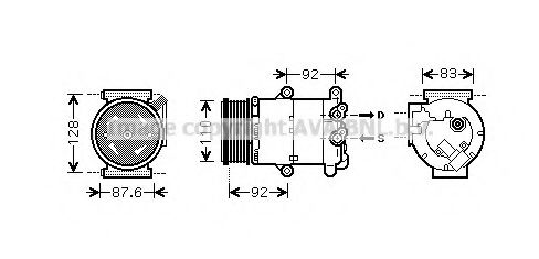 Компрессор, кондиционер AVA QUALITY COOLING FDK477