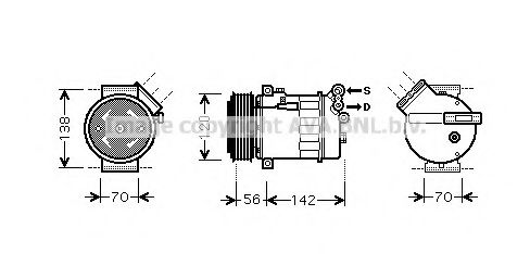 Компрессор, кондиционер AVA QUALITY COOLING OLK313