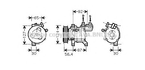 Компрессор, кондиционер AVA QUALITY COOLING PEK318