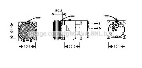 Компрессор, кондиционер AVA QUALITY COOLING RTK402