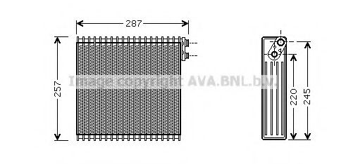 Испаритель, кондиционер AVA QUALITY COOLING TOV294