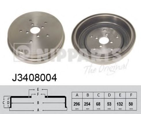 Тормозной барабан NIPPARTS J3408004