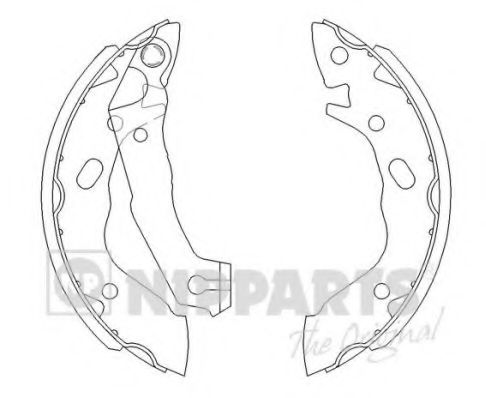 Комплект тормозных колодок NIPPARTS J3500503