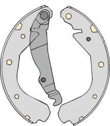 Комплект тормозов, барабанный тормозной механизм MGA PM628551