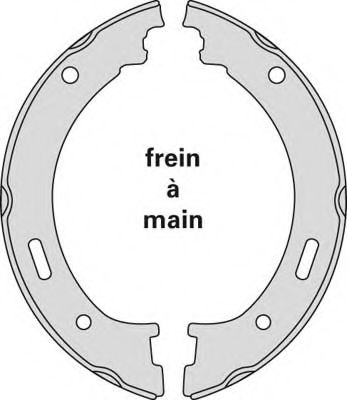 Комплект тормозных колодок, стояночная тормозная система MGA M894