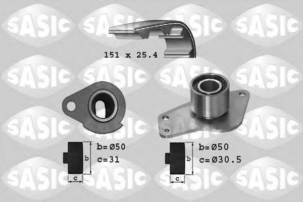 Комплект ремня ГРМ SASIC 1754015