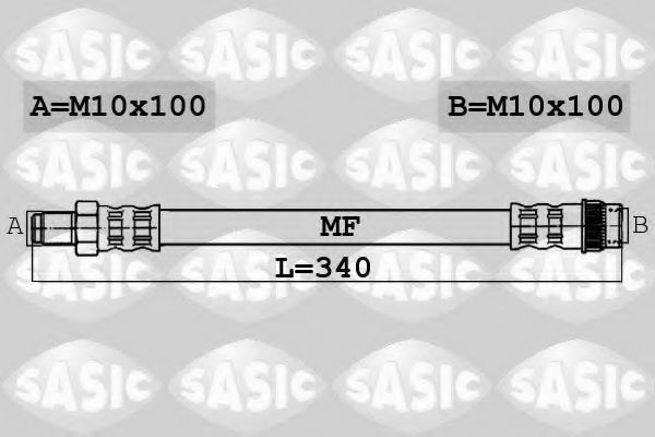 Тормозной шланг SASIC 6604010