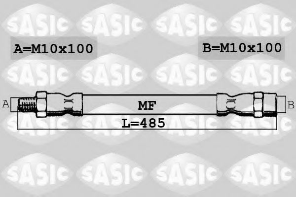 Тормозной шланг SASIC SBH6383