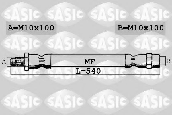 Тормозной шланг SASIC 6606183