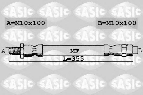 Тормозной шланг SASIC 6606123