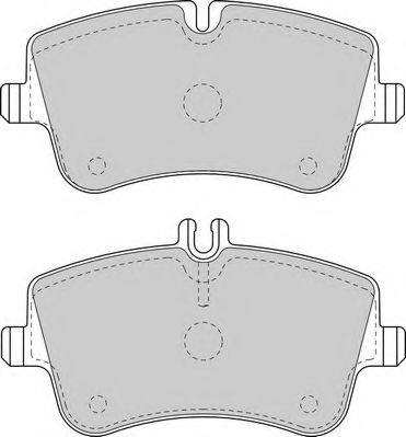 Комплект тормозных колодок, дисковый тормоз DURON DBP221428