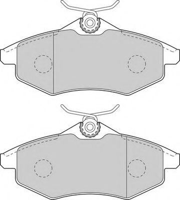 Комплект тормозных колодок, дисковый тормоз DURON DBP341542