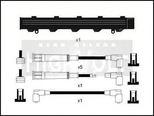 Комплект проводов зажигания STANDARD OEF077T