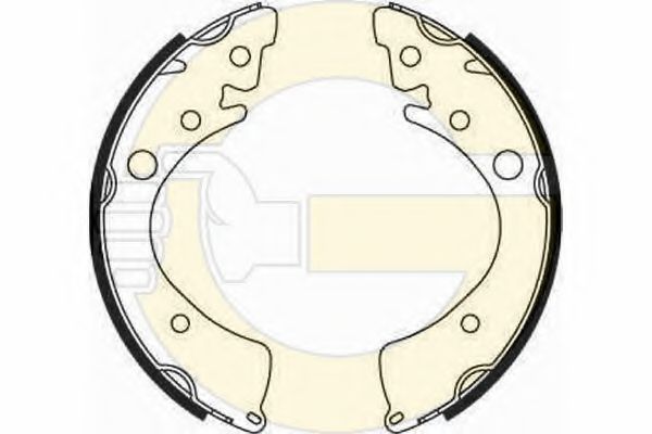 Комплект тормозных колодок GIRLING 5182019