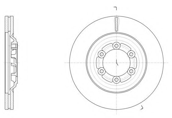 Тормозной диск KAWE 61510 10