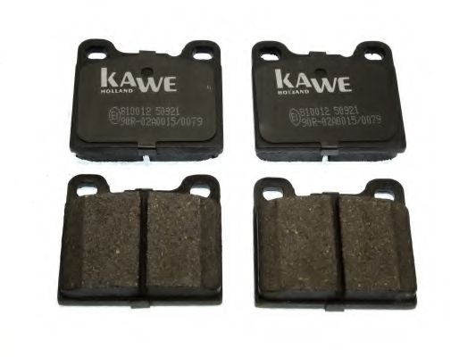 Комплект тормозных колодок, дисковый тормоз KAWE 810012