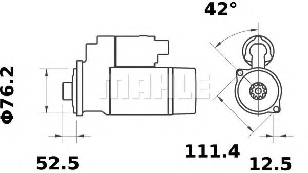 Стартер MAHLE ORIGINAL MS 383