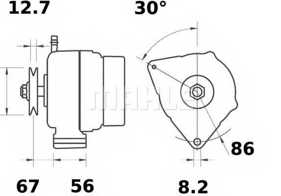 Генератор MAHLE ORIGINAL MG 397