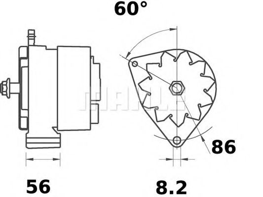 Генератор MAHLE ORIGINAL MG 314