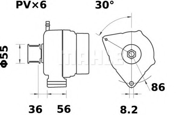 Генератор MAHLE ORIGINAL MG 305