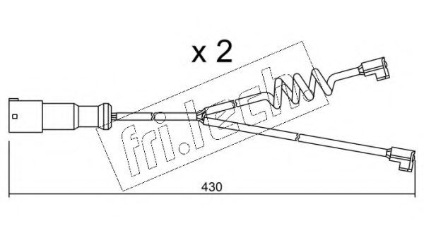 Сигнализатор, износ тормозных колодок fri.tech. SU.187K