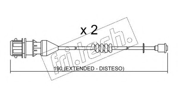 Сигнализатор, износ тормозных колодок fri.tech. SU.213K