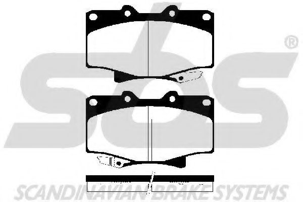 Комплект тормозных колодок, дисковый тормоз sbs 1501224539