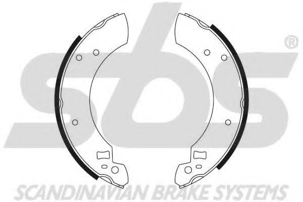 Комплект тормозных колодок sbs 18492725281