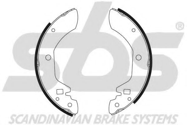 Комплект тормозных колодок sbs 18492722338