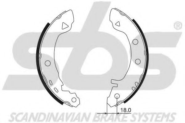 Комплект тормозных колодок sbs 18492710523