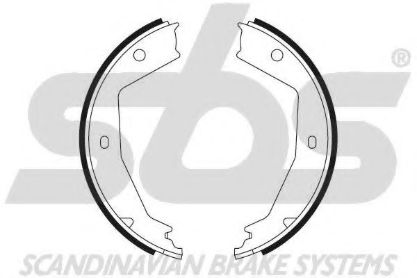 Комплект тормозных колодок, стояночная тормозная система sbs 18492719629