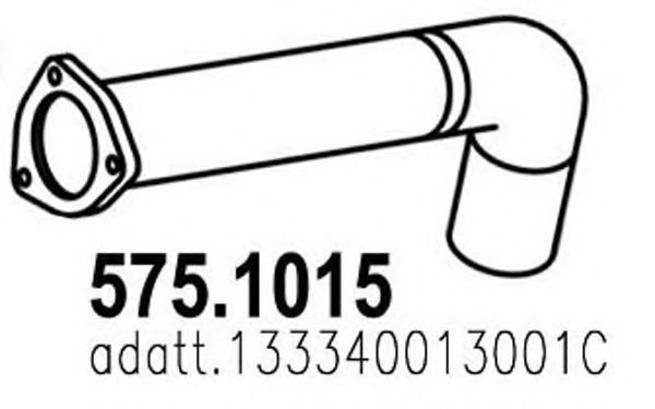 Труба выхлопного газа ASSO 575.1015